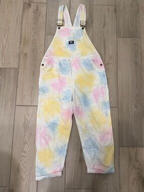 Vans Pastel Tie-Dye Overalls in Pink, Blue & Yellow